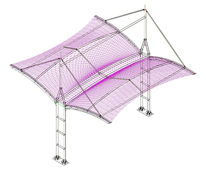 膜结构车棚设计